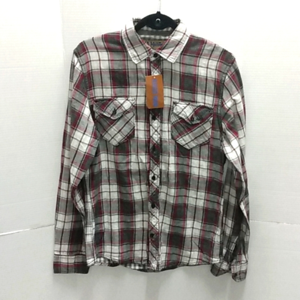 Rugged Point Reversible button down shirt medium NWT